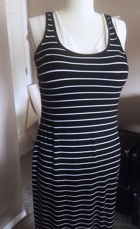Mission Maxi in stripy bamboo jersey